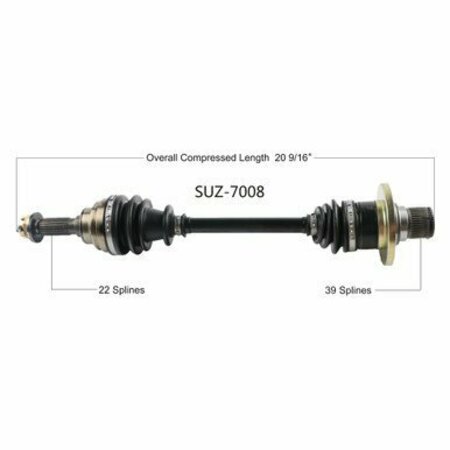 WIDE OPEN OE Replacement CV Axle for SUZUKI REAR L/R LTA500/750X KINGQUAD SUZ-7008